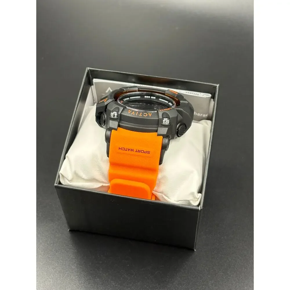 New Activa x Invicta Digital Sport Watch Model ACW8020-005 Orange and Black
